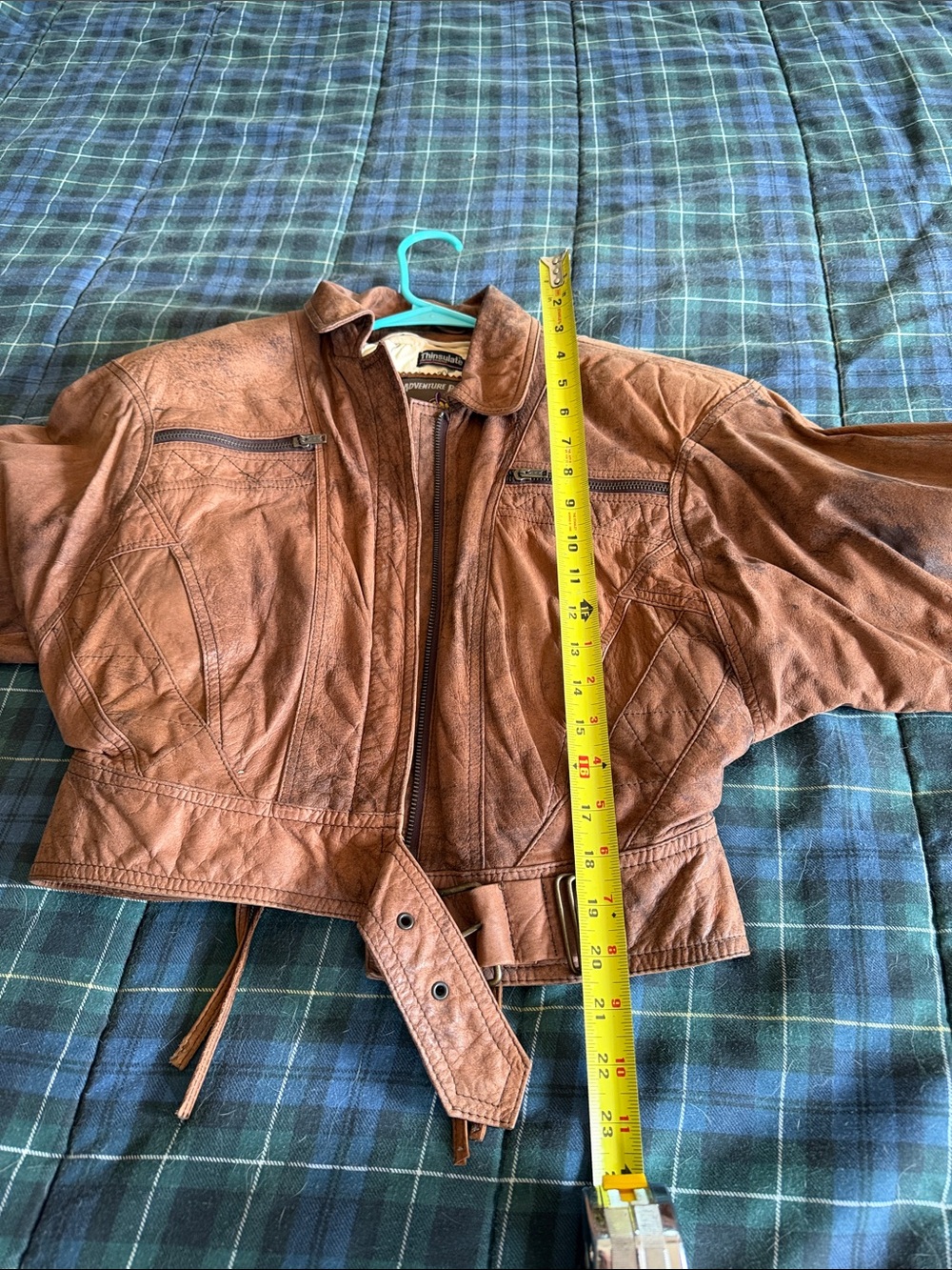 Vintage, Adventure Leather Brown Suede Moto Jacket - Women - Picture 8 of 9